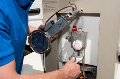 Dean is one of our Ceres water heater repair experts, working on an unit repair